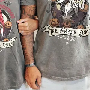 Jack And Sally Halloween Couple Shirt, The Pumpkin King, Zero Sally Pumpkin Queen