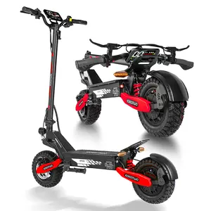 EOEOTWO  Electric scooter, 40 miles of range, 28 miles per hour, 1200W maximum motor, 11-inch pneumatic tires, LED screen design, double suspension, maximum load capacity 330 pounds, adult commuting electric scooter