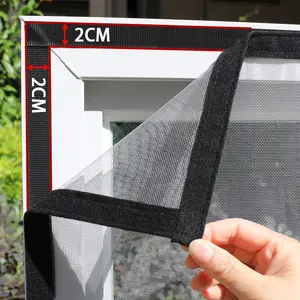 Self-Adhesive Window Screen Mesh, No Drill Installation, Breathable Anti-Mosquito Insect Net, Removable and Reusable for Home Windows