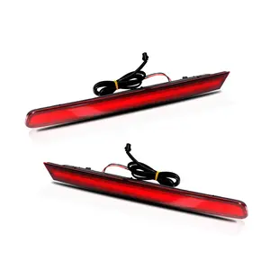 Bumper Reflectors Rear Fog Lamps Lights Kit For 2011 2012 2013 2014 2015, Replace 15A449, 15A448