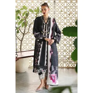 Qalamkar - QW-01 A Tyana Three Piece Jacquard Weaved
