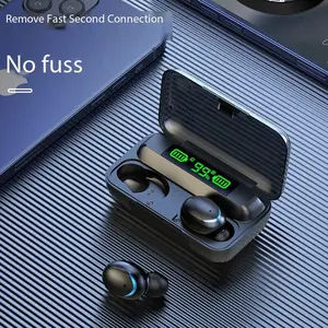 F9 Wireless Earbuds, In-Ear Stereo Earphones with Charging Case, Compact and Portable, Ideal Gift for Men and Women, Birthday and Festival Gifts