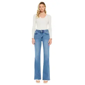 Kancan - Onyx Ultra High-Rise Holly Flare Jeans (34" Extra Long Inseam) - KC20020 - Final Sale