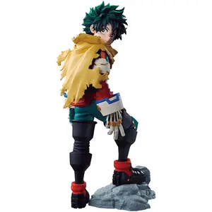 Anime figure MHA Hero Academia Midoriya Izuku Standing pose action Action Figure pvc War-damaged cloak style Model Toy Gift 21cm