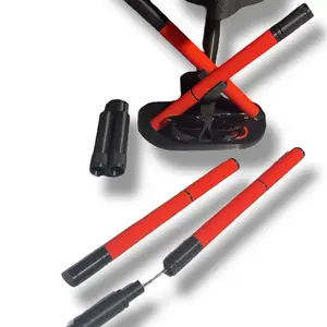 Daredevil Dual Stick Combat Prop with Steel Cable | 3D Printed Cosplay Accessory, helmet stand, leg holster Costumes