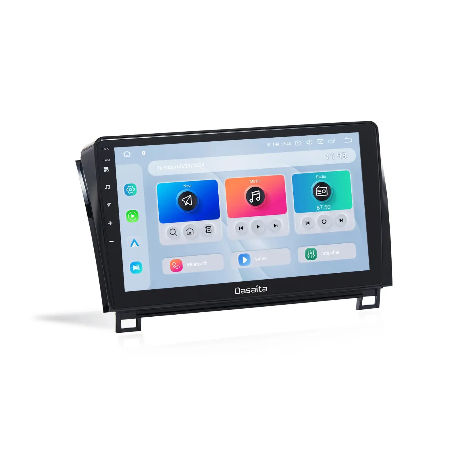 Dasaita Android13 Car Stereo for Toyota Tundra 2007-2013/Sequoia 2014-2022 LHD Wireless Carplay & Android Auto Car Radio | Qualcomm 665 | 10.2" QLED Screen | Wifi+4G LTE | 6G+64G | DTS|GPS Navigation Head Unit | Optical Output