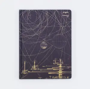 Hardcover Notebook Lined & Grid • Planetary Motion