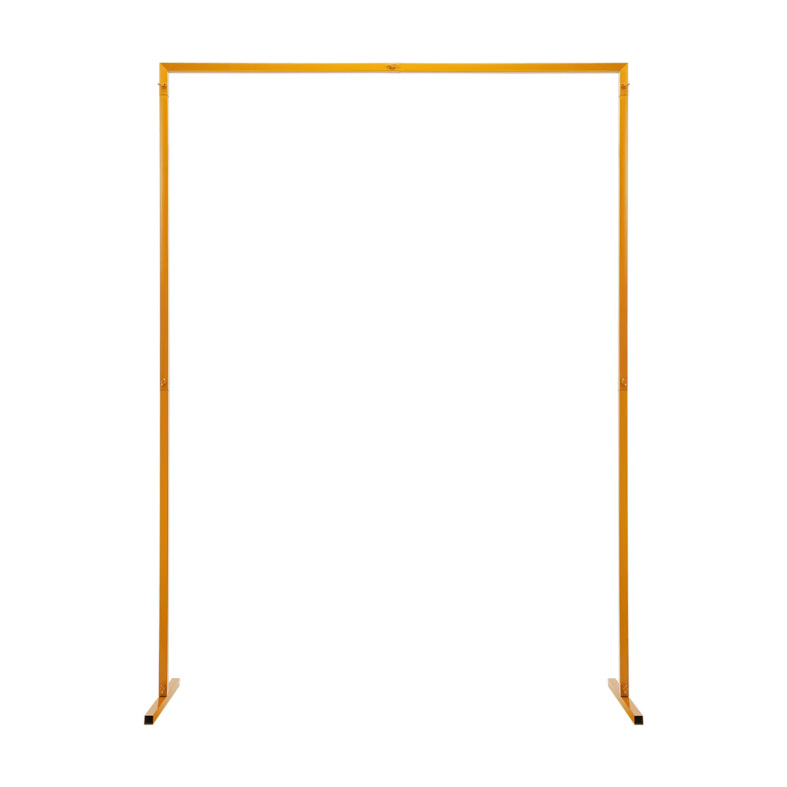 Yellow Square Arch Banner Stand, Adjustable Height 107cm-2m, 5kg Capacity for Wedding, Party Event Photo Backdrop Decor, Banner Stands