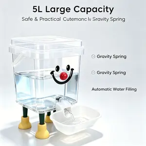 Portable Automatic Pet Water Dispenser, Automatic Water Feeder, 3L/5L Large Capacity, Auto Flow with Anti-Backflow, Suitable for Cats and Dogs, Travel Essential