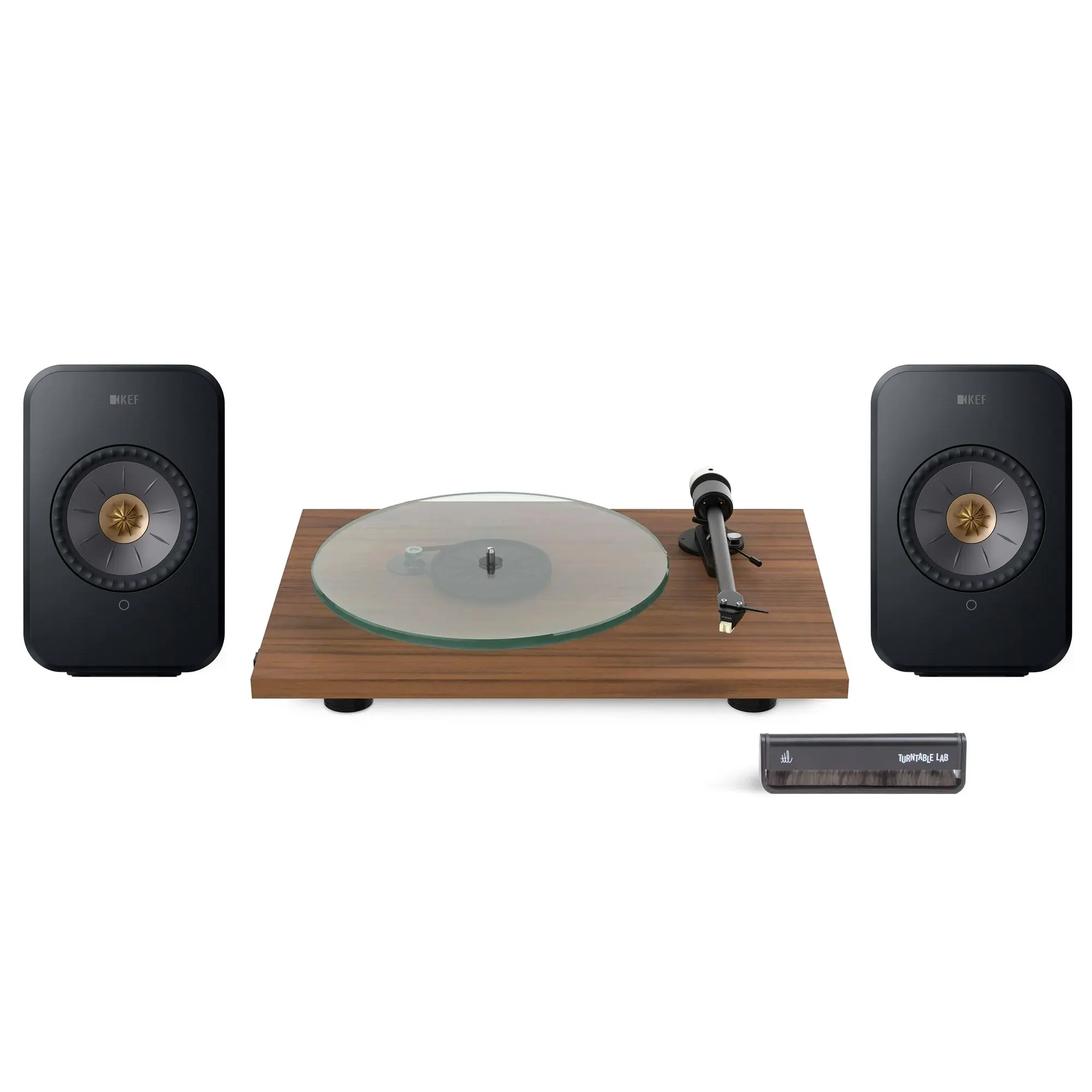 Pro-Ject T2 Super Phono Turntable Package with KEF LSX II Speakers, Audio Streaming Capability, Vinyl Playback Support, Included Cable & Plug, Plug Into Powered Speakers