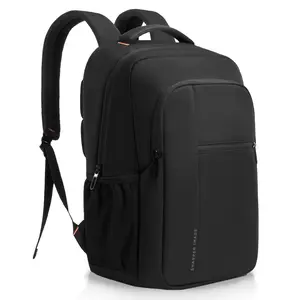Sharper Image Water Resistant Laptop Backpack for Men and Women, 23.3L Capacity, Fits 17” Laptops, Ideal for Work and Travel, Black
