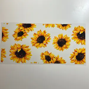 Sun Flower UV DTF Cup Wrap Transfer sticker