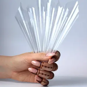 15 pieces Premium Clear Cellophane Henna Cones – Empty DIY Henna Cone Wrappers for Professional Mehndi Artists