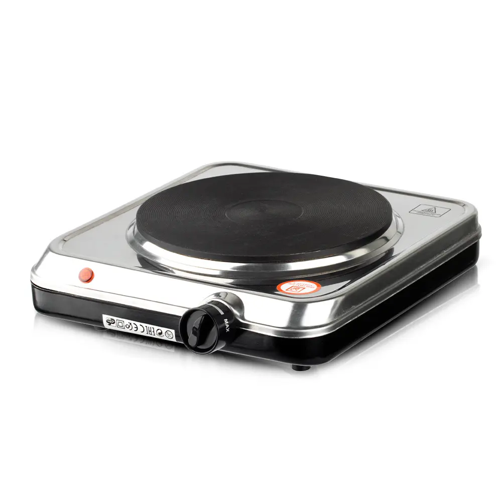 1500W Power Electric Hot Plate - Multi-Use Heat Portable Mini Stove with Adjustable Temperature, Small Footprint for Home Coffee & Cooking