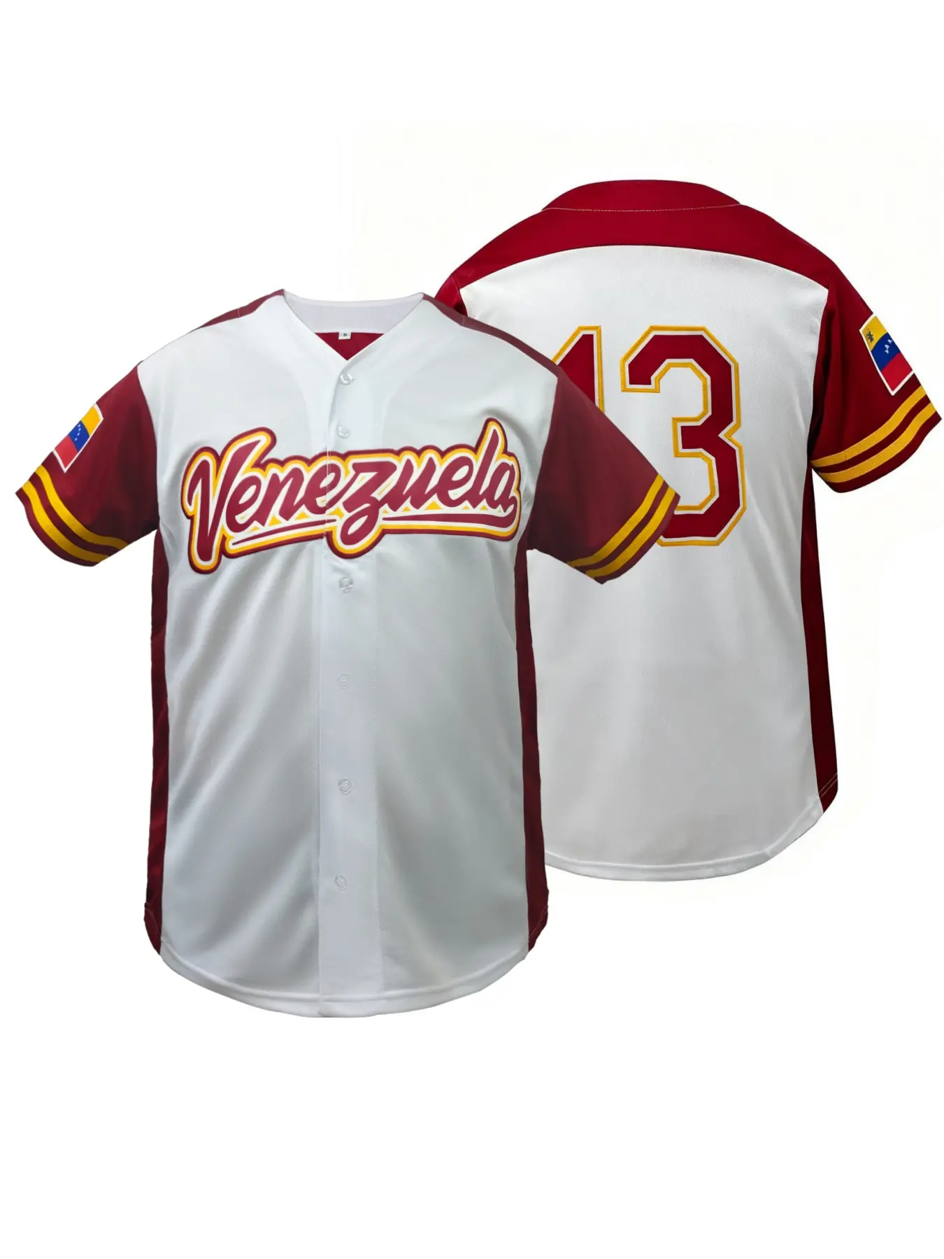 Men's Letter&Figure Embroidery Short Sleeve Baseball Jersey, Stylish Jersey, Button Front for Training & Competition, Party, Sport Outdoor Clothing, Embroidered Baseball Jersey, Sports Clothing