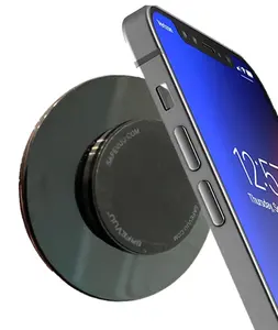 SAFEVUU, MAGNETIC PHONE HOLDER | YOUR STEERING WHEEL TURNS - YOUR PHONE DOES NOT | promotes SAFE DRIVING and is UNIVERSAL