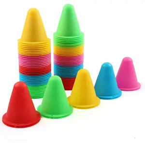 30 Pack Cones , Soft Plastic Agility Field Marker for Soccer, Basketball, Football - Indoor/Outdoor Skating -  Cones for Drills and , 3.15 Inch Height, 6 Colors