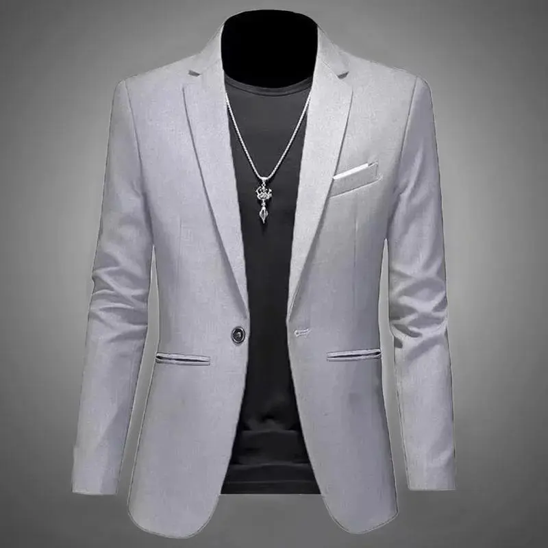 Men's 3-Piece Fitted Formal Suit Set - Single-Breasted Blazer, Plain Long-Sleeve Cotton Tee, Tailored Breathable Fabric, Side Pockets, Stylish Casual Fashion Apparel, Black/Red for Business, Dating