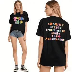 ✊🏾 Vintage Washed Anti ICE Magazine Letters Unisex Tee |   100% Cotton Double-Sided Short Sleeve, No One Is Illegal On Stolen Land ICE OUT