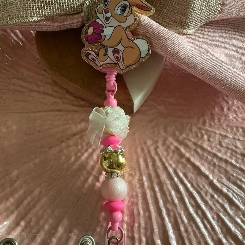 Live claims- Badge reel with Beads - (beaded)