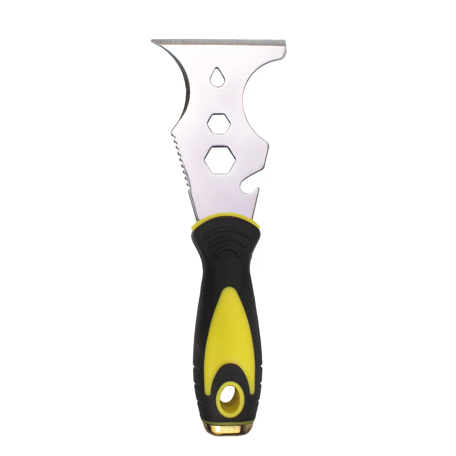 15-in-1 Paint Scraper Set with Hammer Head Soft Grip Handle - The Ultimate Multi-Tool for Wood, Wallpaper, Grout, Terrazzo Peel Stick Floor Stainless Steel Sprayer & Drywall