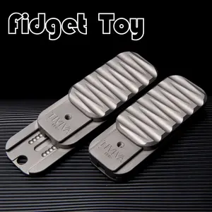 Titanium Alloy Fidget Toy, Three-Section Steel Ball Toy, Tiviva Edc Stress Relief, Perfect for Anxiety Reduction & Focus Enhancement, Stress Relieving Accessory