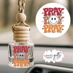 Pray Pray Pray Smiley Scented Car Air Freshener