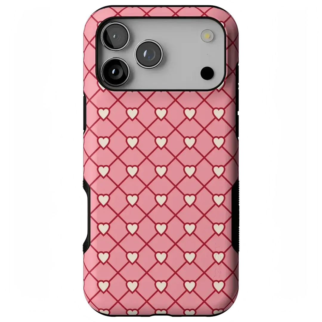 Casely iPhone 17 Pro Max Case | Love Locks | Pink Hearts | Bold Protective Design | Compatible with MagSafe