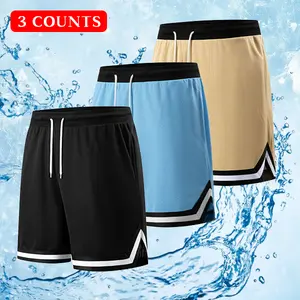 Men’s Summer 3-Pack Mesh Basketball Shorts – Moisture-wicking, lightweight and breathable—ideal for fitness and everyday wear