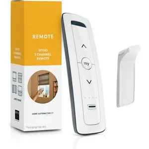 Situo 5 Pure Remote - RTS Control for Up to 5 Motorized Shades or Groups - Compatible with RTS Motors, Blinds, Shades - Not Compatible with Zigbee, Z-Wave,  - Warm Pure Tone 1870575