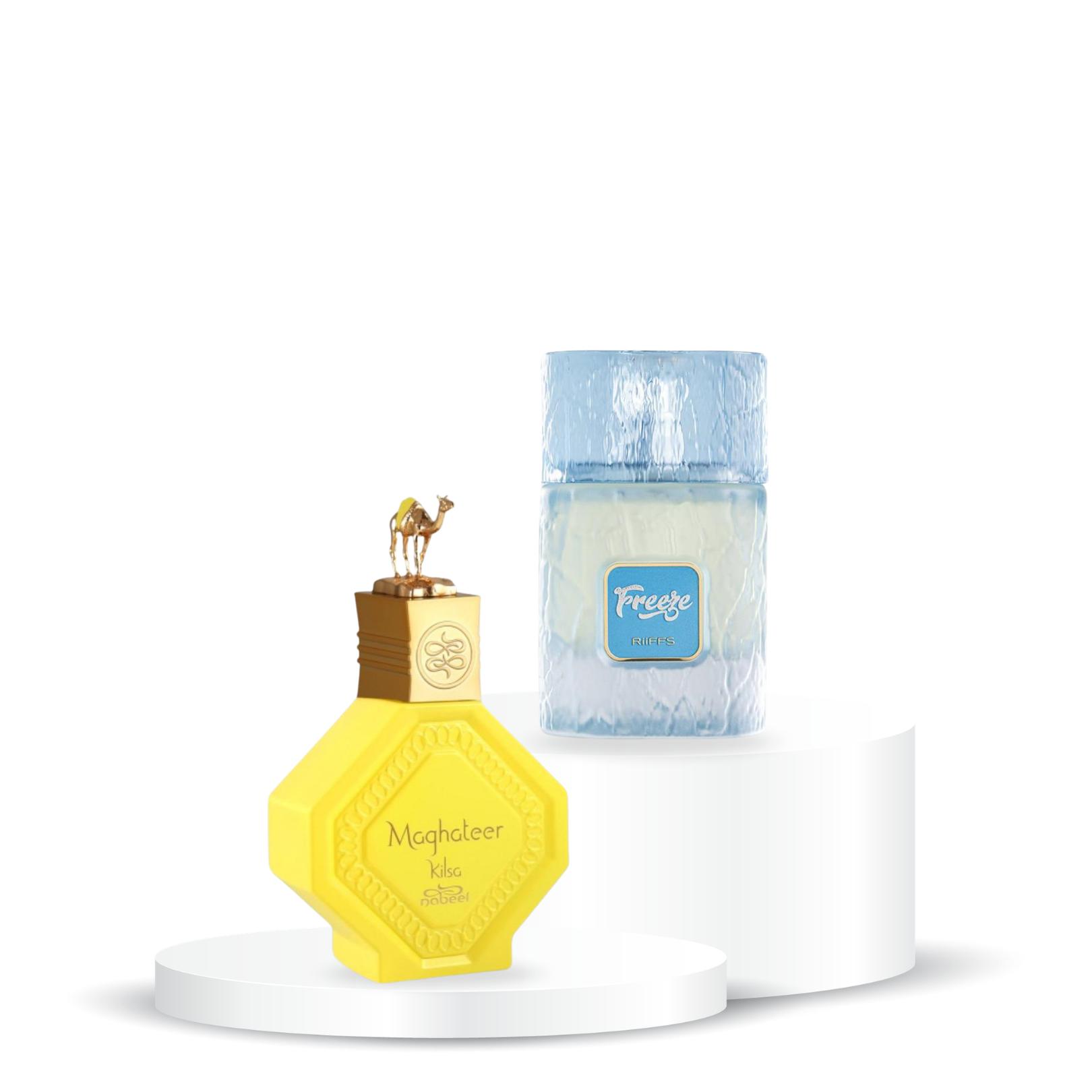 Habibi Bundle | Riiffs Freeze + Nabeel Maghateer Kilsa | Unisex Fragrance | 100 ML | Eau De Parfum |  Citrus - Fresh - Spicy - Green