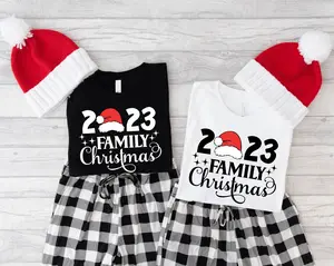 Family Christmas 2023 Shirt, Matching Parents Christmas T-Shirt, X-mas Party Gift Tee, Cousin Crew Holiday Short Sleeve.
