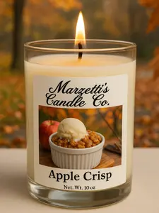 Marzetti's Apple Crisp Scented Soy Candle – 10 oz