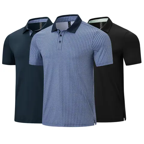 【Creator's Pick】GOPUNE Men's Classic Polo Shirts Short Sleeve 3-Button Fashion Golf Polo Moisture Wicking Athletic Tennis T-Shirts Casual Contrast Collared Work Printed Polo Shirts Sports Tops #outdoorfun #fathersdaygift