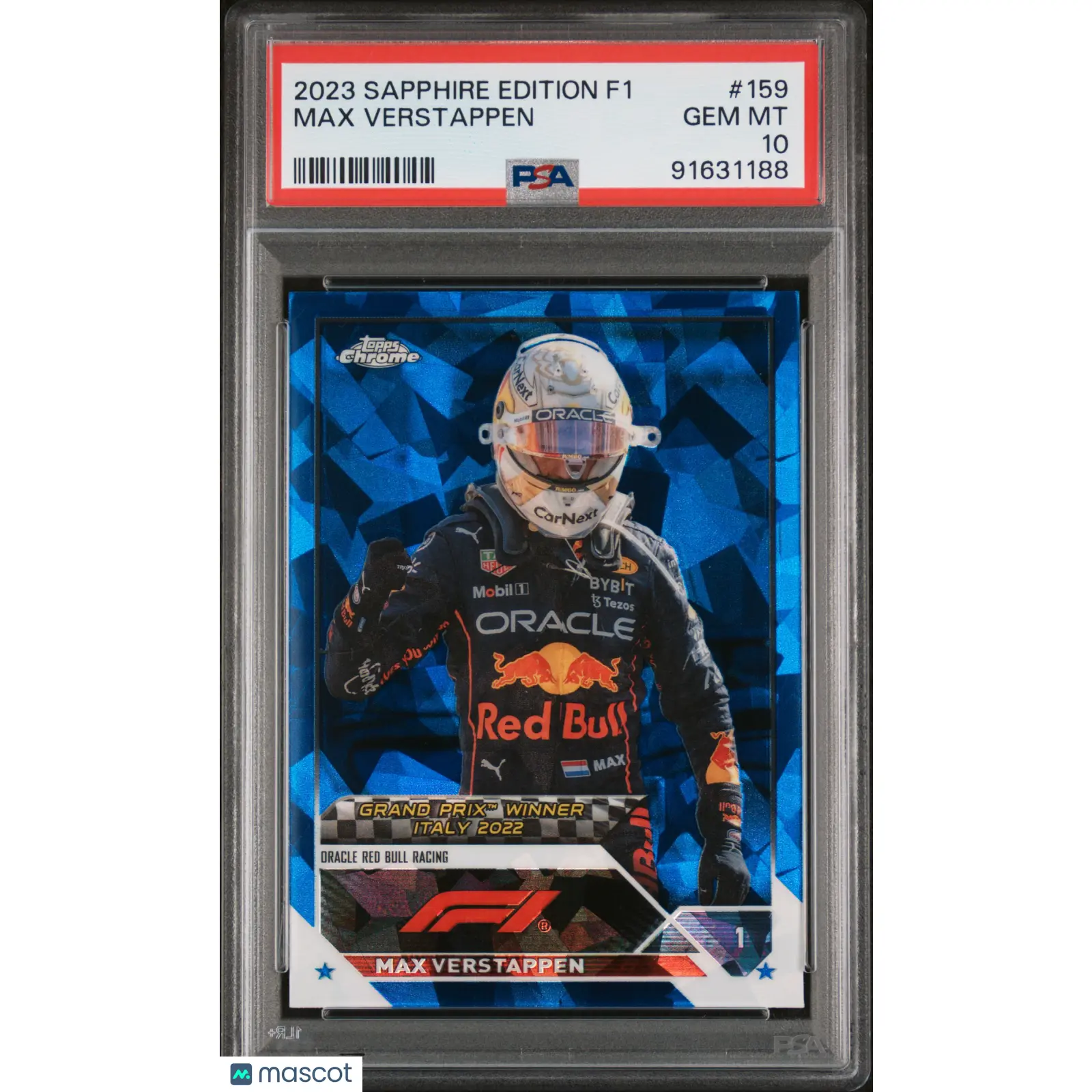 2023 Topps Chrome Formula 1 Sapphire Edition Max Verstappen #159 PSA 10