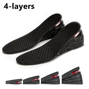 Adjustable Height Boost Insoles | 4-Layer Air Cushion, EVA Material, 1.2" to 2.97" Lift