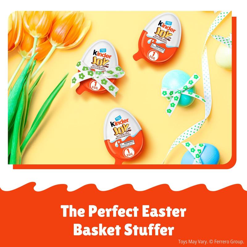 Kinder Joy Eggs, Bulk 15 Count, Treat Plus Toy, Sweet Creams and Chocolatey Wafers, Individually Wrapped, 10.5 oz