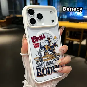 Magnetic Phone Case Supports Wireless Charging for iPhone 17 Pro Max 17 Air Western-style cowboy Pattern Anti-Yellowing Shockproof durable ultra-thin Crystal Transparent Acrylic Cover