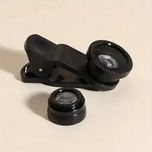 Fisheye lens for mobile phones, combining fisheye, wide-angle, and macro functions into one, a powerful tool for DIY mobile photography, a 3-in-1 zoom fisheye lens for smartphones, with a phone clip, for smartphone photography, compact and portable, a pre