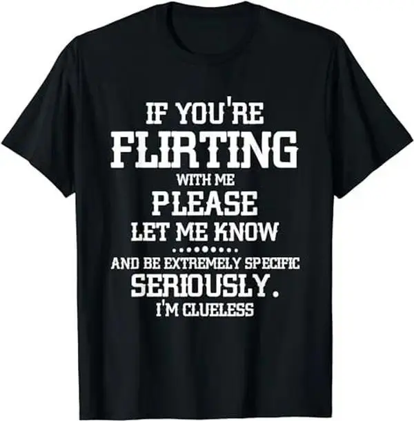 Oversized Funny Flirting T-Shirt, Vintage Washed I'm Clueless Graphic Tee, Retro Sarcastic Shirt for Women, Aesthetic Relatable Top, Trendy Social Anxiety Apparel, Unique Gift for Her