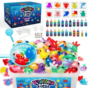 Kiditos  Magic Water Elf Toy Kit with Magic Gels, Molds - Imaginative Play, Christmas Gifts, Birthday Gifts, Party Favors, and Family-Friendly DIY STEM Projects