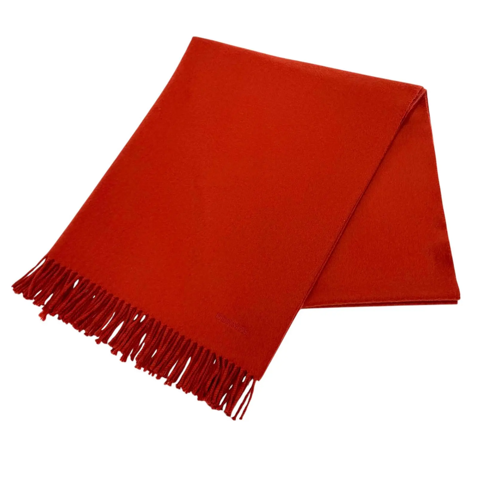 Pre-owned HERMÈS Cashmere Small Leather Goods Hermes Large Shawl