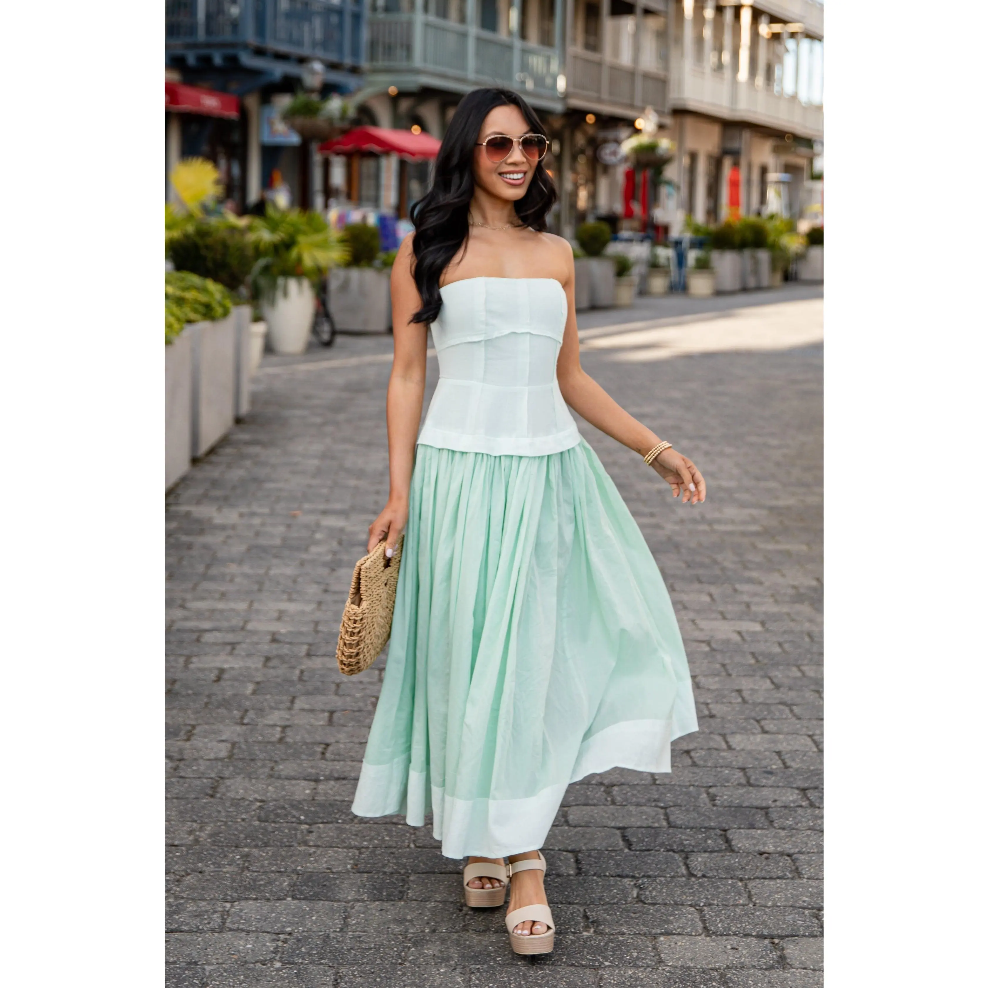FINAL SALE - Boardwalk Breeze Maxi Dress