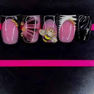 Bumble Bee Beauty Short Duck Nails