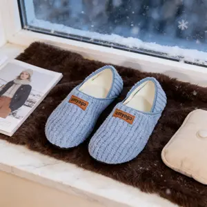 House Slippers for Women Men Non-Slip Indoor Outdoor Shoes with Soft Lining, Warm Cozy Fuzzy Footwear for Bedroom Travel Comfort Home Slippers Gift Ideas