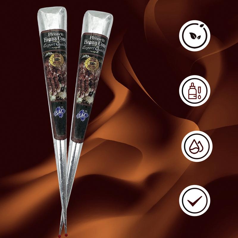 Sac 100% Natural Temporary Tattoo Cream Cone 1 Cone 31g Body Art Painting Freckles Brown Men Women Forearm Tribal Wolf 7-15 Day Tatuajes Temporales Waterproof Angel Flower Tattoos Tools