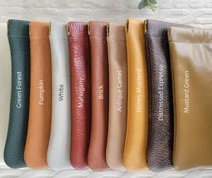 Personalized Genuine Leather glasses case | Squeeze Top Sunglass Case | Eyeglasses Case| Soft Glasses Case| Leather glasses case