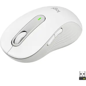 Logitech Signature M650 Wireless Mouse, Large, Off-White