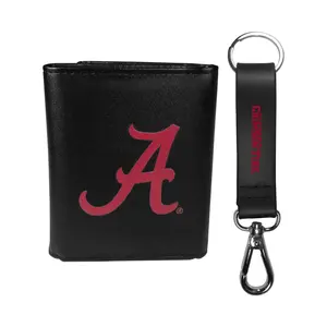 Siskiyou Sports College Leather Tri-Fold & Strap Key Chain