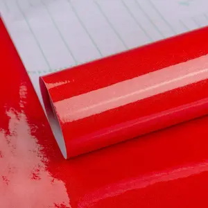 Glossy Self-Adhesive Wallpaper, Thickened Vinyl Wrap, Waterproof Plastic Sticker, PVC Wall Stickers for Kitchen & Bathroom Cabinets, Peel And Stick Wallpaper Designs, Decorative Wallpaper